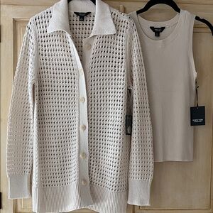 Simply Vera Vera Wang Cream Cardigan Set